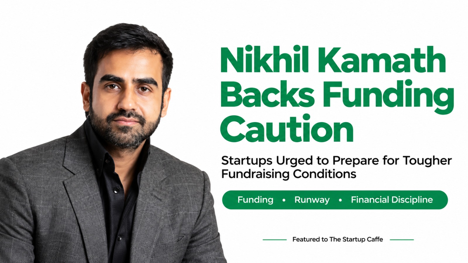 Nikhil Kamath Backs Funding Caution as Startups Face a Uncertain Fundraising Outlook