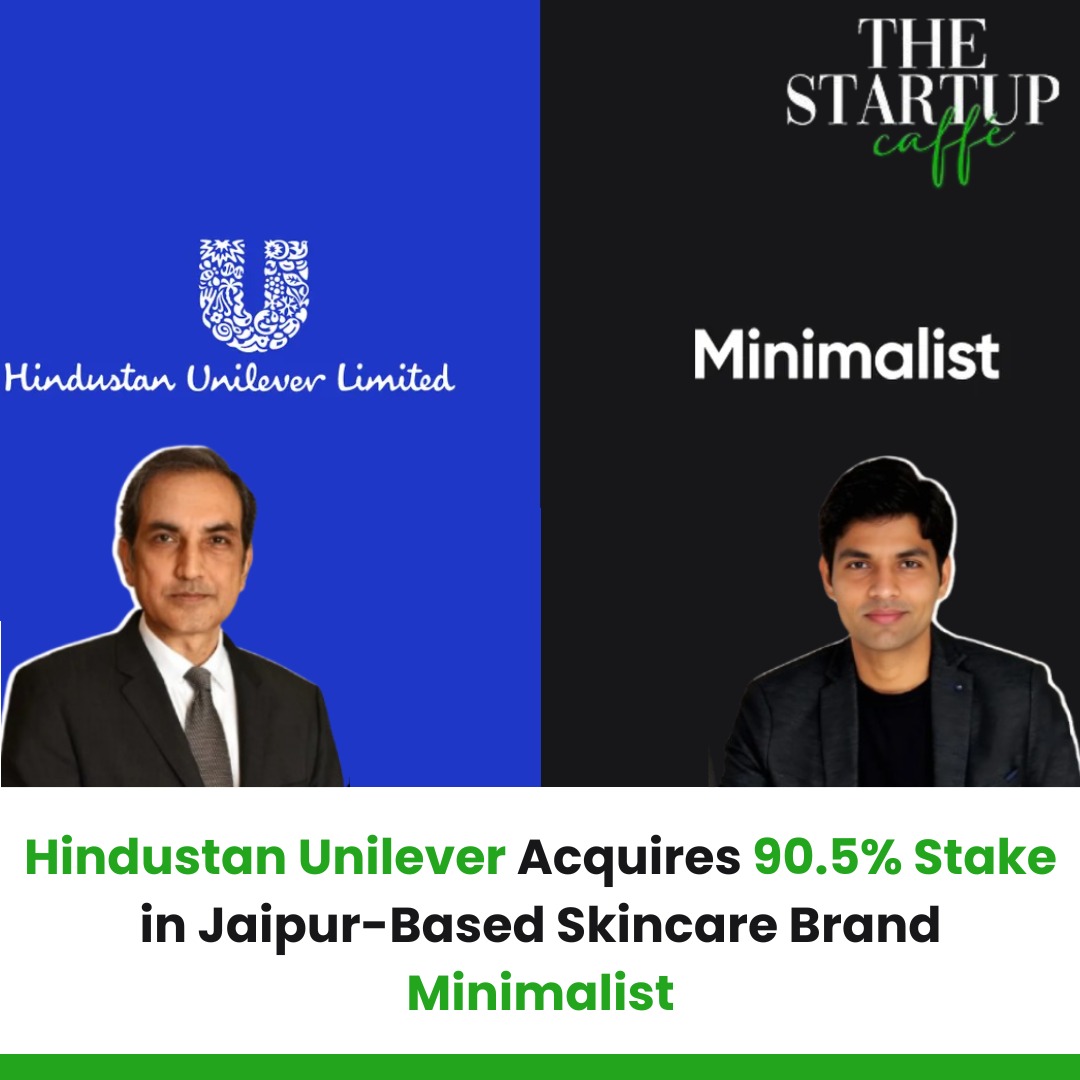 Hindustan Unilever Acquires 90.5% Stake in Jaipur-Based Skincare Brand Minimalist