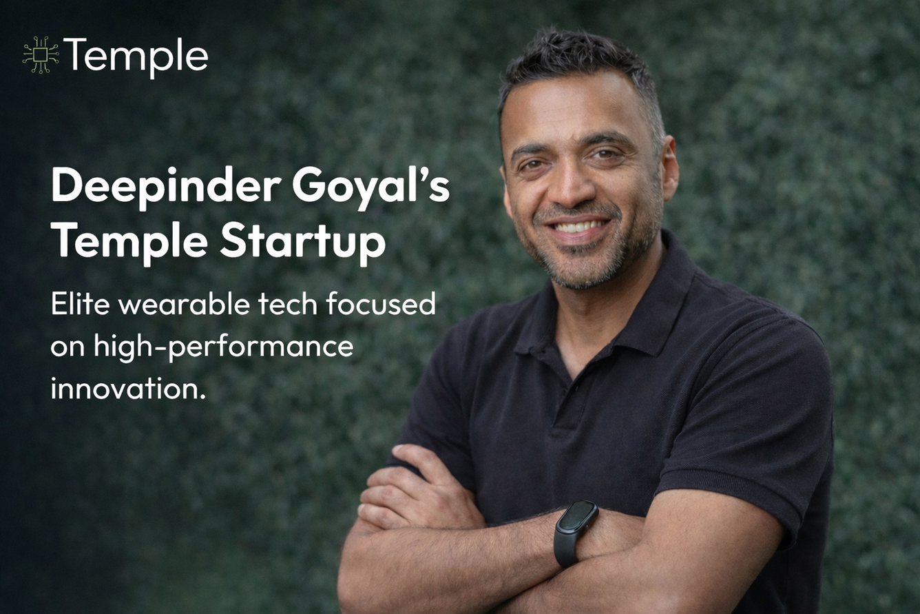 Startup Move: Deepinder Goyal’s Temple Bets on Elite Wearable Technology