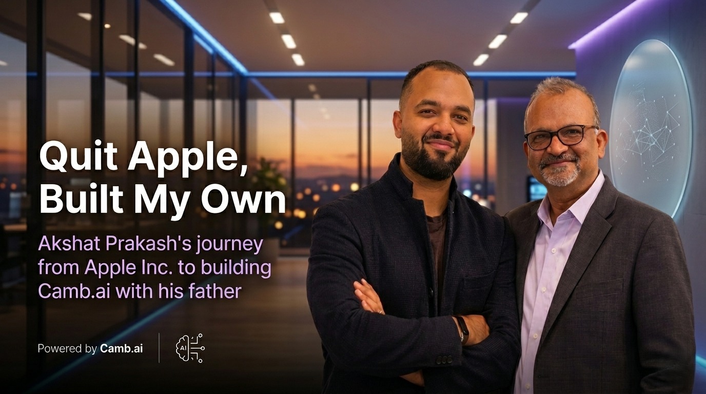 From Apple Inc. to Entrepreneurship: How Akshat Prakash Built an AI Startup with His Father